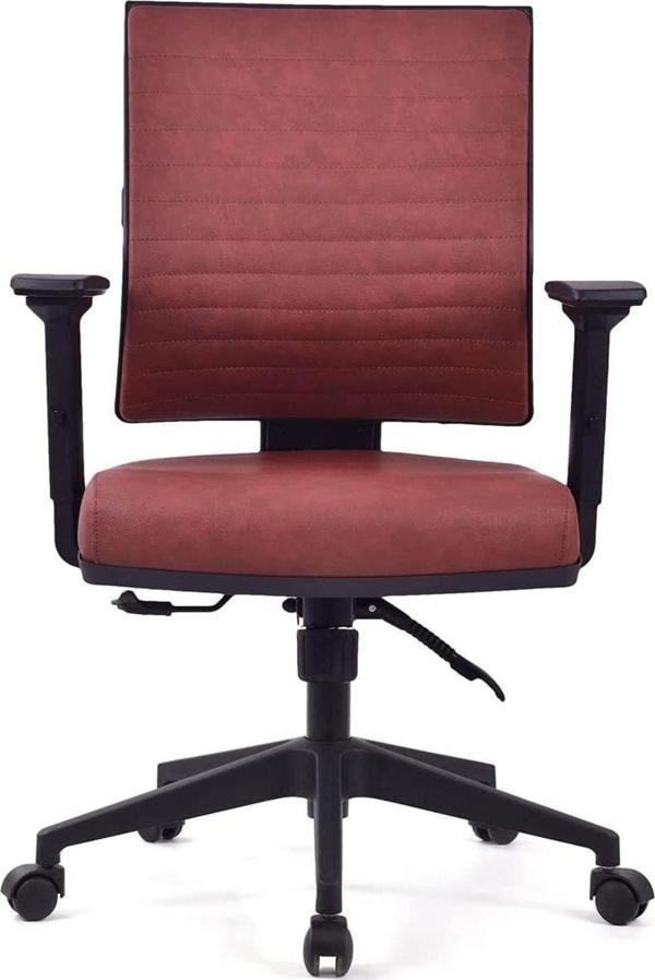 Herkese Mobilya Riva Bordo Pls Çalışma Koltuğu Ofis Koltuğu - Image 1