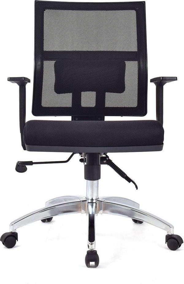 Herkese Mobilya Riva Siyah Krom Çalışma Koltuğu Ofis Koltuğu - Image 1