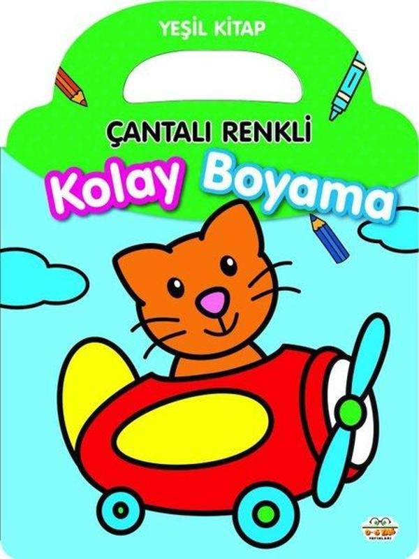 Yeşil Kitap - Çantalı Renkli Kolay Boyama - 0-6 Yaş Yayınları - Image 1