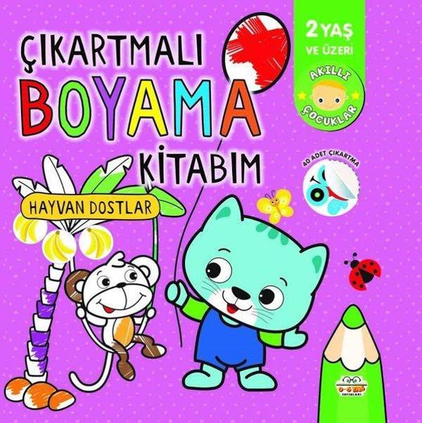 Çıkartmalı Boyama Kitabım - Hayvan Dostlar - 2 Yaş ve Üzeri - Akıllı Çocuklar - 0-6 Yaş Yayınları - Image 1