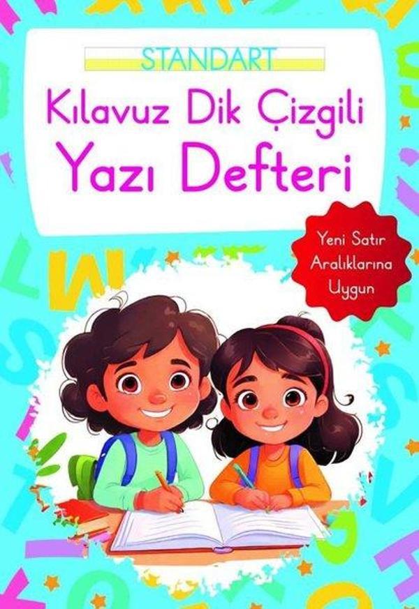 Kılavuz Dik Çizgili Yazı Defteri Küçük Boy - Mavi - Parıltı Yayınları - Image 1