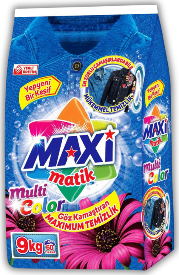 Maxi Toz Deterjan Renkliler İçin 9 Kg. 60 Yıkama - Image 1