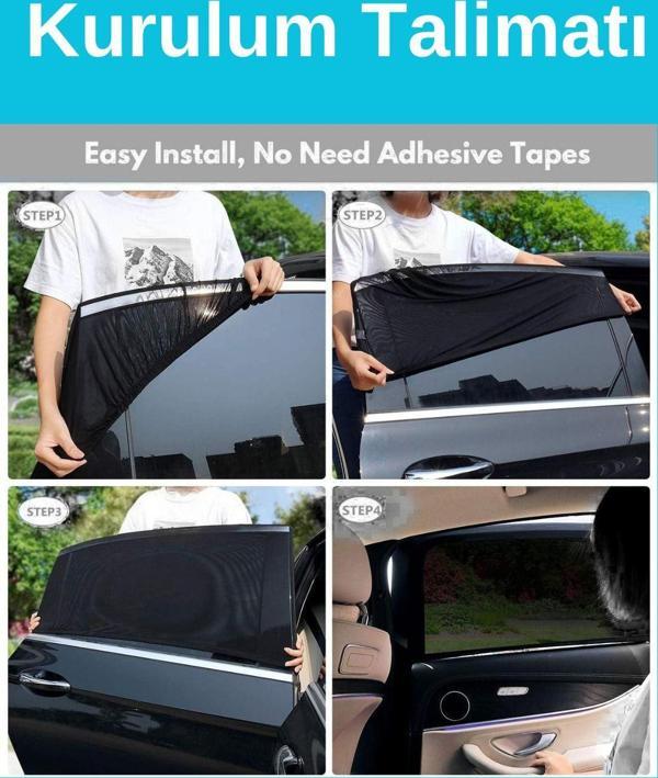 TROBUS Lada Samara 1997 - 2013 Hatchback Uyumlu Yan Cam Güneşliği Ön veya Arka - Image 1