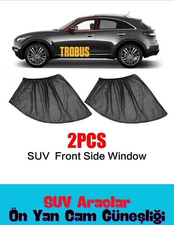 TROBUS Jaguar E-Pace 2017 Ve Sonrası SUV Uyumlu Yan Cam Güneşliği Ön veya Arka - Image 1