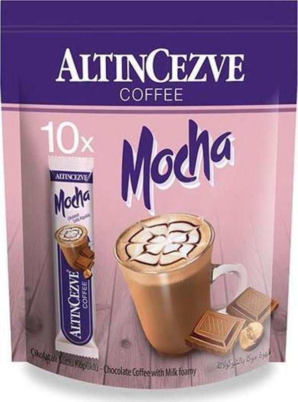 Altıncezve 3ü1 Arada | Üçü bir arada Mocha Çikolatalı 10′ lu Paket (Tek İçimlik) -17 Gr x 10 Adet - Image 1