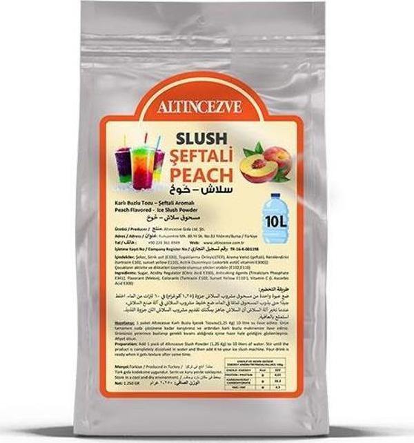 Altıncezve Ice Slush Karlı Buzlu Karlama Tozu | Şeftali 1.250 Gr - 10 L - Image 1