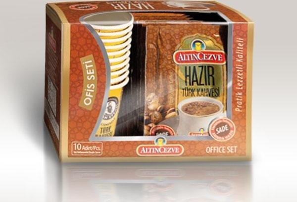 Altıncezve Ofis Seti | Hazır Türk Kahvesi Sade (Şekersiz) 10' lu Paket (10 Adet x 7 Gr) - Image 1