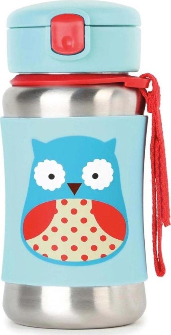 Kinder Baby Skip Hop Paslanmaz Çelik Pipetli Suluk - Image 1