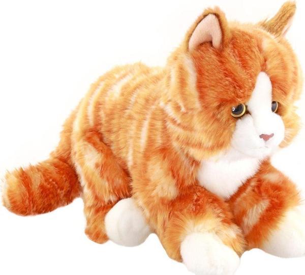 Animals Of The World Floppy Kahve Tekir Kedicik Peluş Oyuncak 27 - Image 1