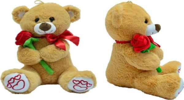 HALLEY Peluş Gül Tutan Ayı 35 Cm - Image 1