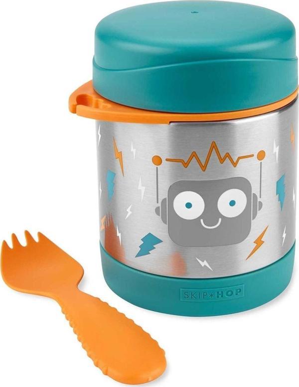 Skip Hop Zoo Paslanmaz Çelik Termos 325ml Robot - Image 1
