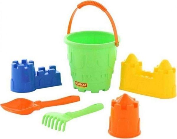 mavisudünyası Büyük Kova Şato Kalıpları Kürek ve Tırmık Plaj Seti no524 - Image 1