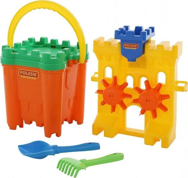 mavisudünyası Kale ve Kum Değirmenli Kürek ve Tırmık Plaj Setli - Image 1