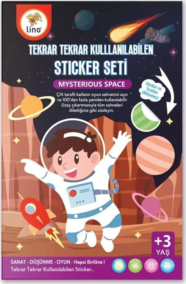 Lino LİNO TEKRAR TEKRAR KULLANILABİLEN STICKER SETİ SPACE - Image 1