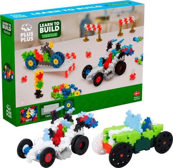 Plus Plus Learn To Build Go! Vehicles 500 Parça Hızlı Arabalar Eğitici Oyuncak - Image 1