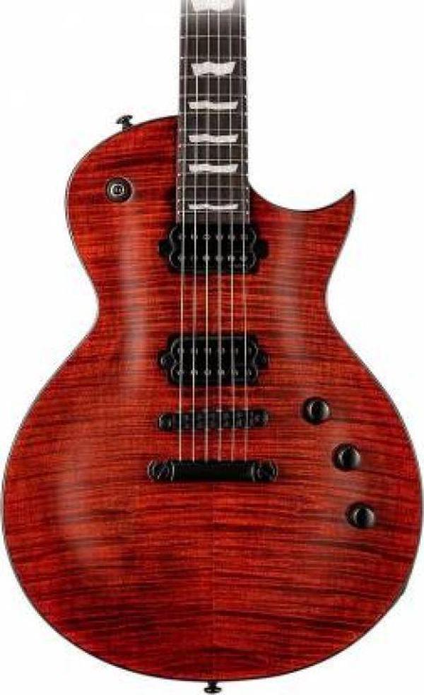 ESP LTD EC-1001 FM Fluence Tiger Eye Elektro Gitar - Image 1
