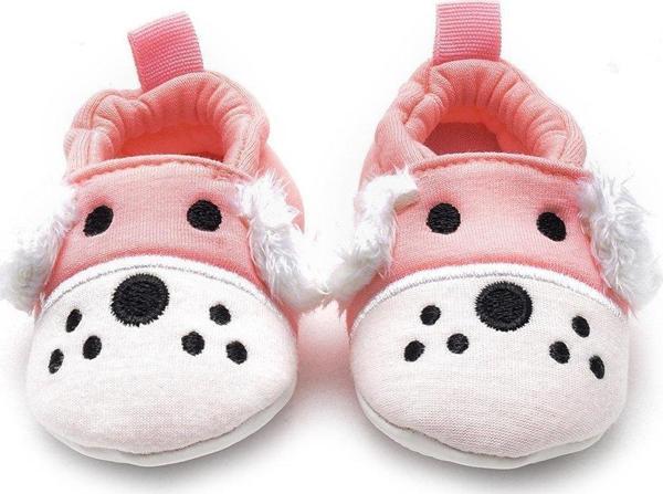 3 boyutlu köpek nakışlı patik pembe - Image 1
