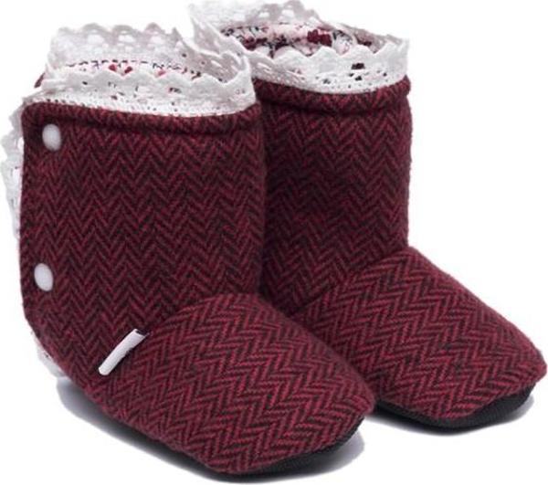 Bordo Balık Sırtı Ev Botu - Image 1