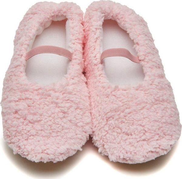 Suni Yünlü Peluş Pembe Anne Terlik ve Bebek Panduf (Terlik ve panduf ayrı satılmaktadır.) - Image 1