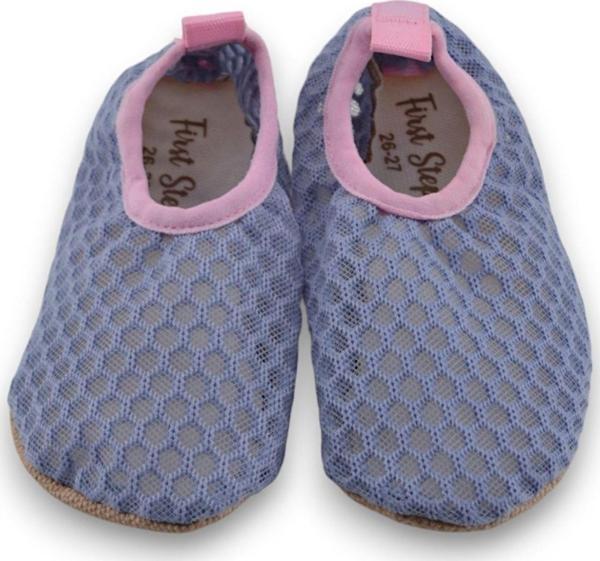 Fileli Kaydırmaz Taban Kız Çocuk Havuz Patiği Pembe-F-9024 - Image 1