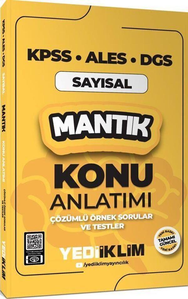 2025 KPSS ALES DGS Sayısal Mantık Konu Anlatımı Yediiklim Yayınları - Yediiklim Yayınları - Image 1