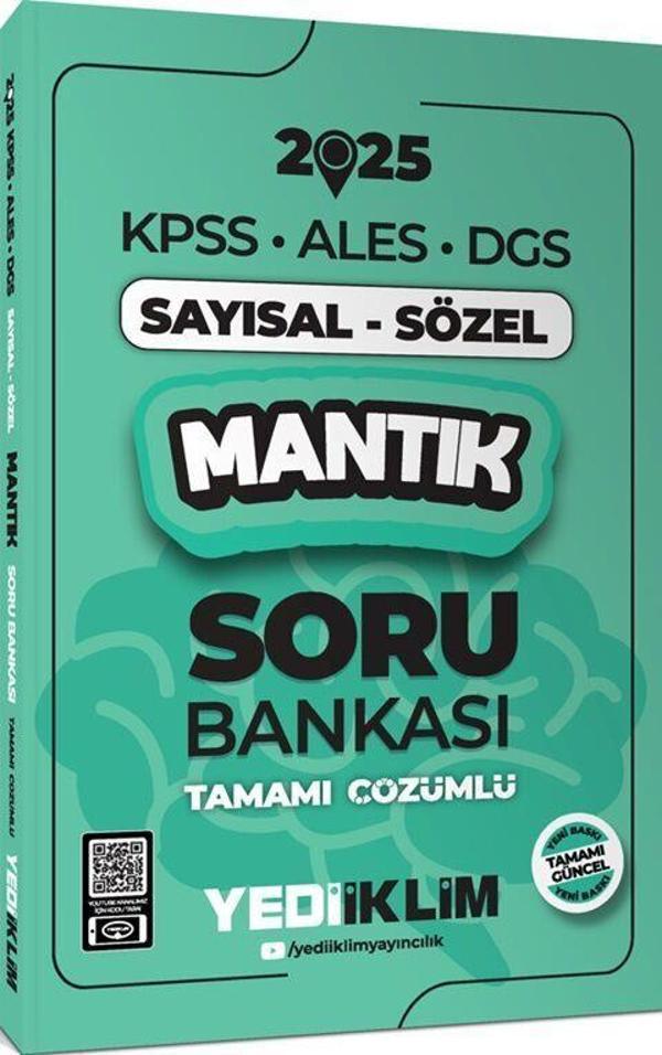 2025 KPSS ALES DGS Sayısal Sözel Mantık Tamamı Çözümlü Soru Bankası Yediiklim Yayınları - Yediiklim Yayınları - Image 1