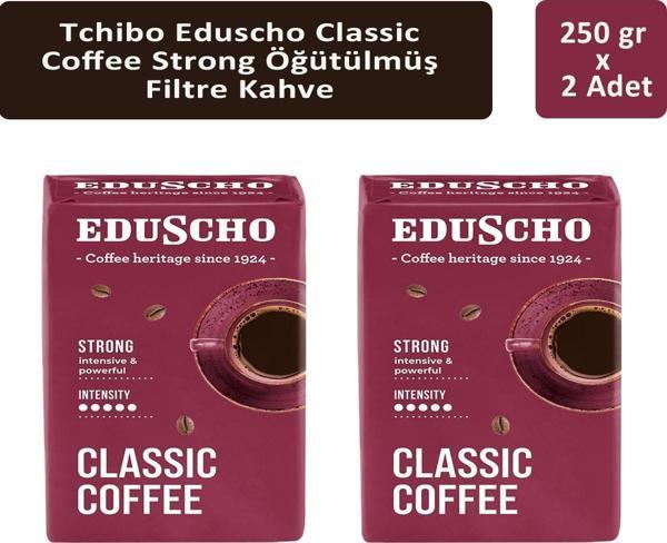 Tchibo Eduscho Classic Coffee Strong Öğütülmüş Filtre Kahve 250 gr x 2 Adet - Image 1