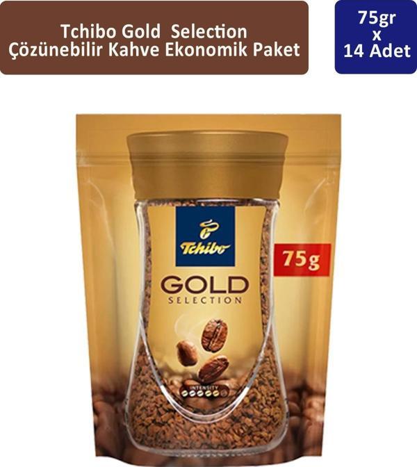 Tchibo Gold Çözünebilir Kahve Ekonomik Paket 75 gr x 14 Adet - Image 1