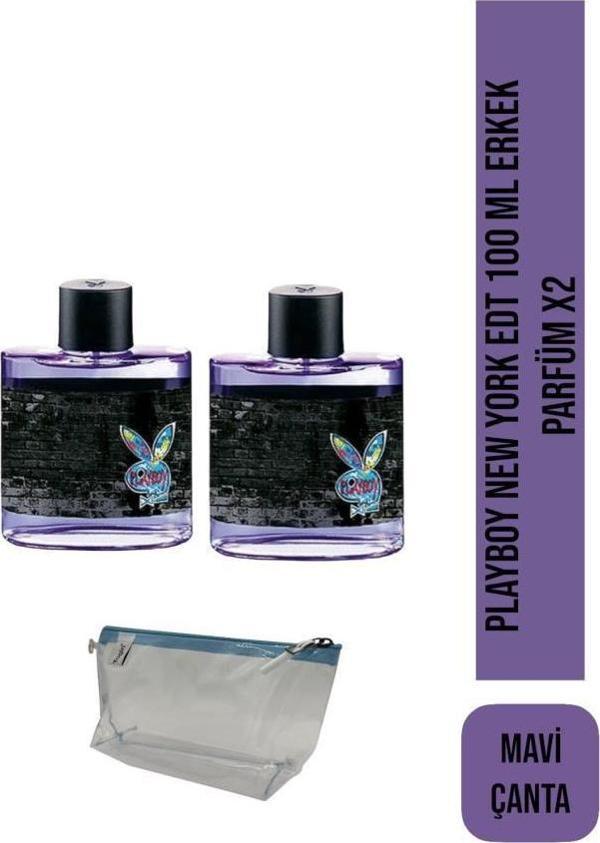 Playboy New York EDT 100 ml Erkek Parfüm Seti - Image 1
