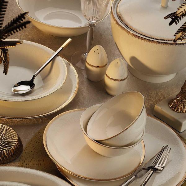 Aryıldız Bone Vienna Gold 12 Kişilik 60 Parça Yemek Takımı Ar34017  - Image 1