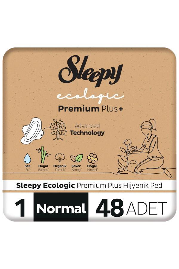 Sleepy Ecologic Premium Plus Hijyenik Ped Normal 48 Adet Ped - Image 1