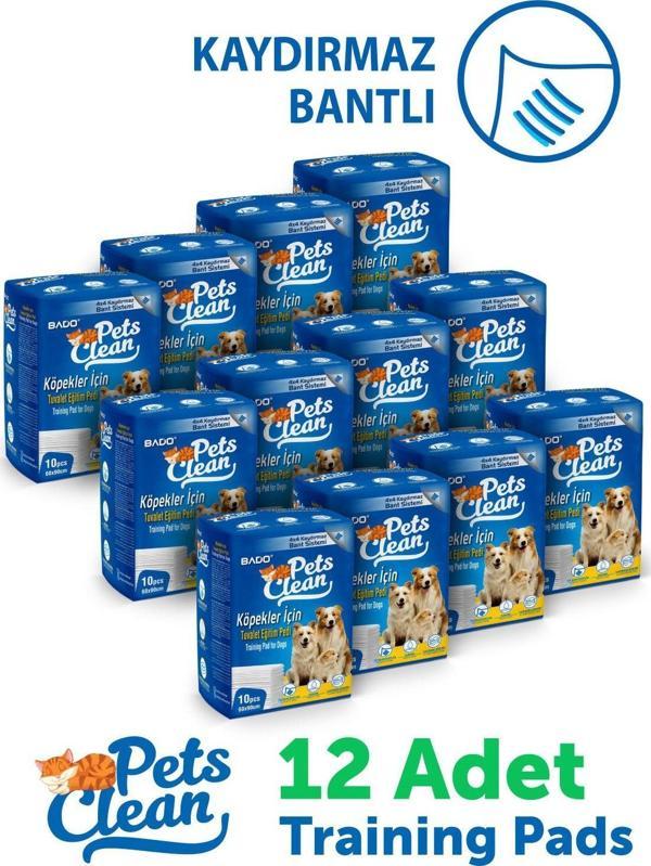 Pets Clean Eğitim(Çiş) Pedi 10lu 60*90Cm*12'li Paket - Image 1
