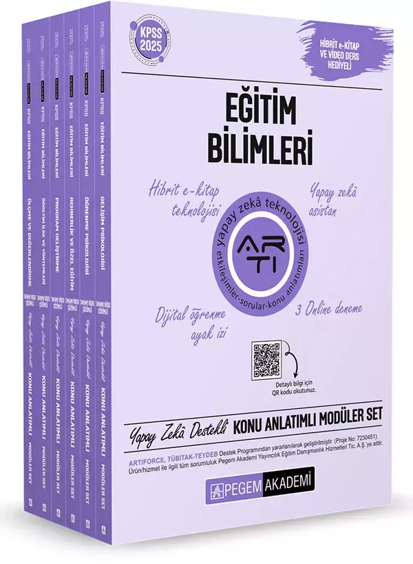 2025 KPSS Eğitim Bilimleri Konu Anlatımlı Modüler Set (6 Kitap) - Pegem Akademi Yayıncılık - Image 1