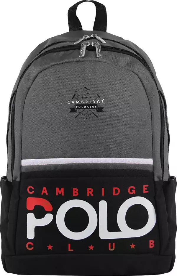 Cambridge Polo Club Preppy II Çift Ana Bölmeli Unisex Okul Sırt Çantası Gri / CPC3019.003 - Image 1