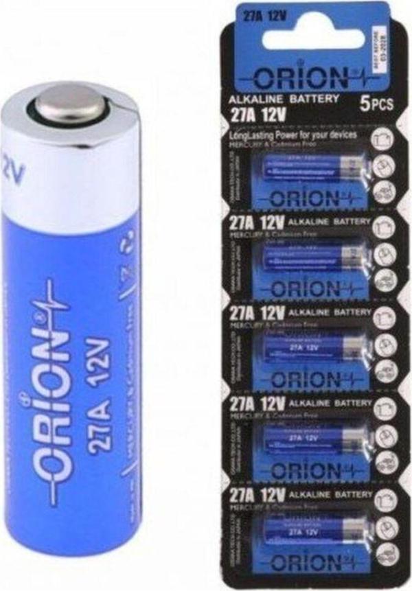 Orion Orıon Alkalın 27A 12V Pil / 5'Li Kart - Image 1