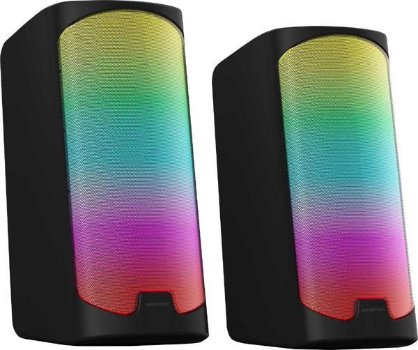 Polosmart PGS403 Kablolu Rainbow Led Aydınlatma Gaming Oyuncu Speaker Hoparlör Siyah - Image 1
