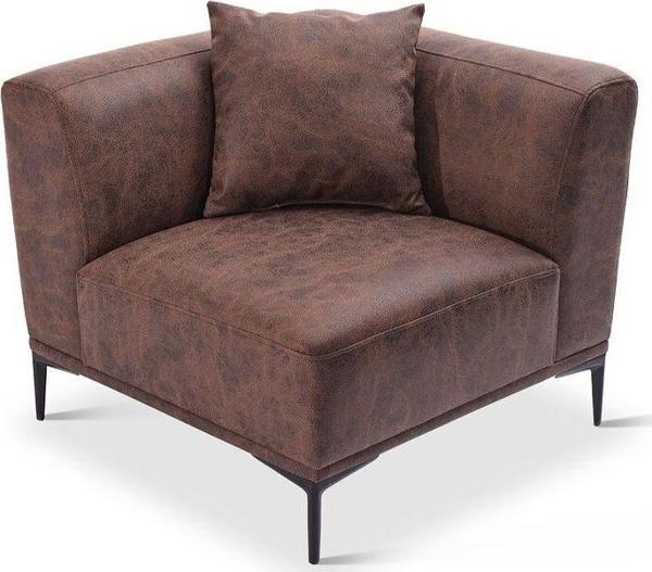 Vipa New York Tekli Köşe Köşesi  Modülü ,Comfort Plus ,Ofis, Salon  ve Oturma Odası için Kahverengi 88x73 cm - Image 1