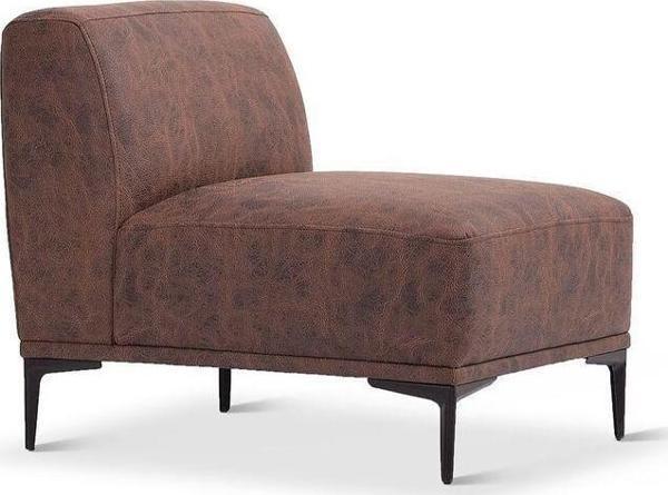 Vipa New York Tekli Berjer Koltuk, Harmony, Comfort Plus ,Ofis Salon ve Oturma Odası için Kahverengi - Image 1