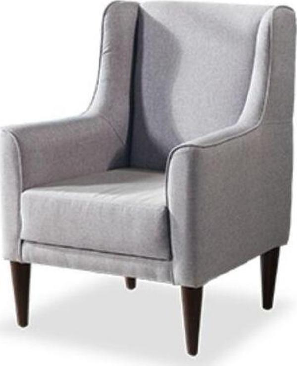 Vipa Orlando Tekli Koltuk, Konforlu Berjer, Ofis, Oturma Odası ve Salon İçin, Gri 85x60 cm - Image 1