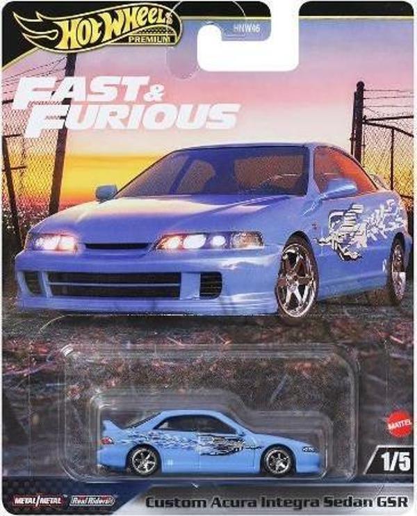 Hot Wheels Premium Fast & Furious Custom Acura integra Sedan GSR JDJ13 - Image 1