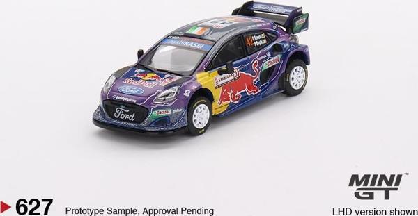 Mini GT Ford Puma Rally1 #42 M-Sport Ford WRT 2022 Rally Italia Sardegna 2nd Place 627 - Image 1