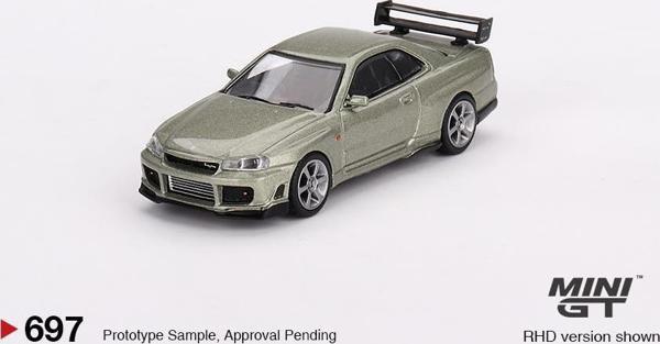 Mini GT Nissan Skyline GT-R (R34) Tommykaira R-z Millenium Jade 697 - Image 1