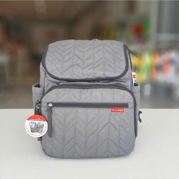 Skip Hop Unisex Gri Bebek Bakım Sırt Çantası - Image 1