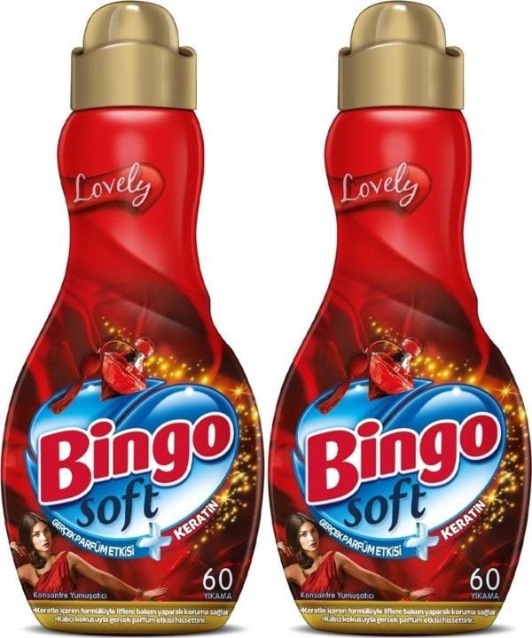 Bingo Soft Çamaşır Yumuşatıcı Konsantre 1440ml Lovely (2 Li Set) - Image 1