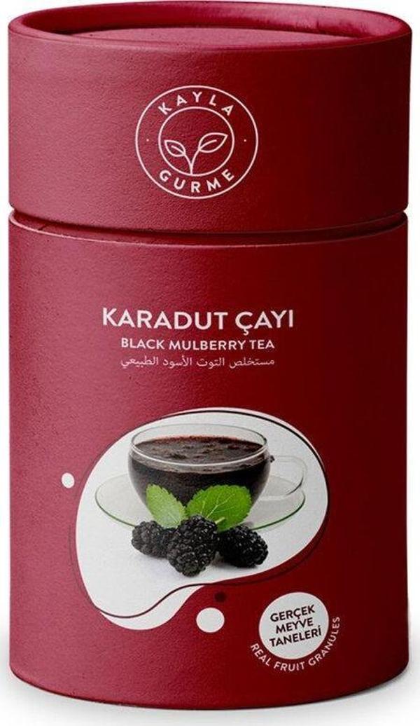 Kayla Gurme Karadut Çayı Meyve Taneli Silindir Karton Kutu 175 Gr. - Image 1