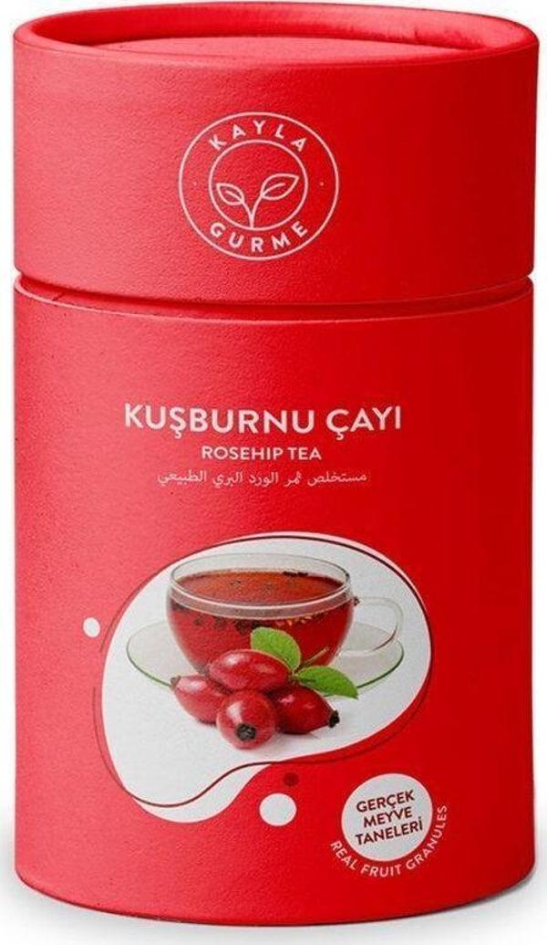 Kayla Gurme Kuşburnu Çayı Meyve Taneli Silindir Karton Kutu 175 Gr. - Image 1