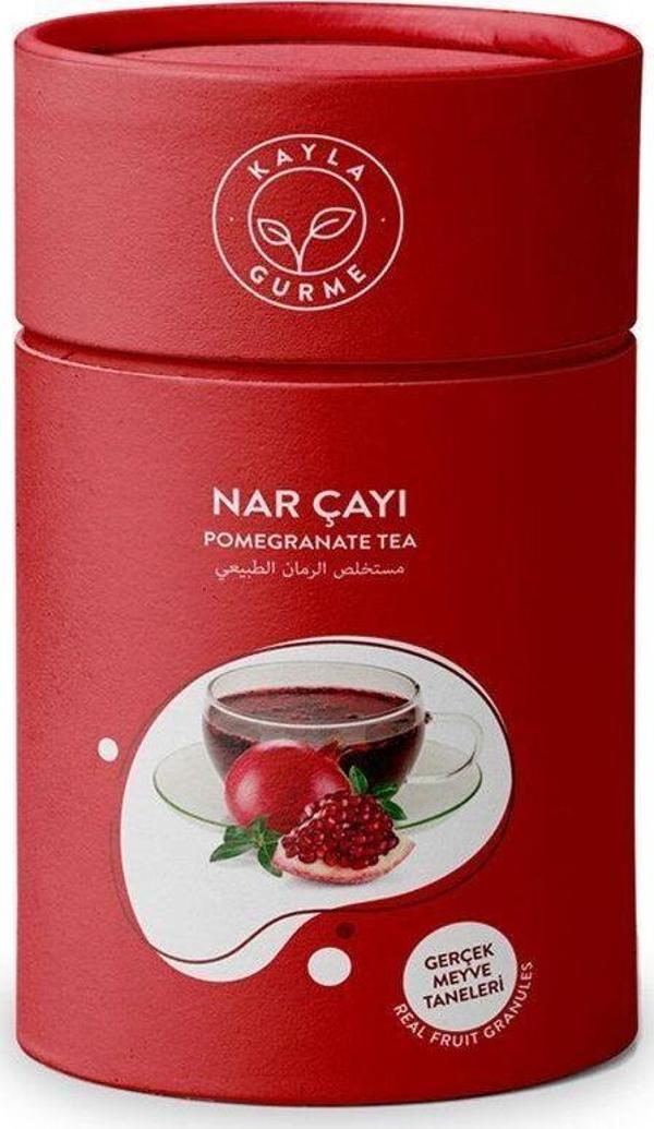 Kayla Gurme Nar Çayı Meyve Taneli Silindir Karton Kutu 175 Gr. - Image 1