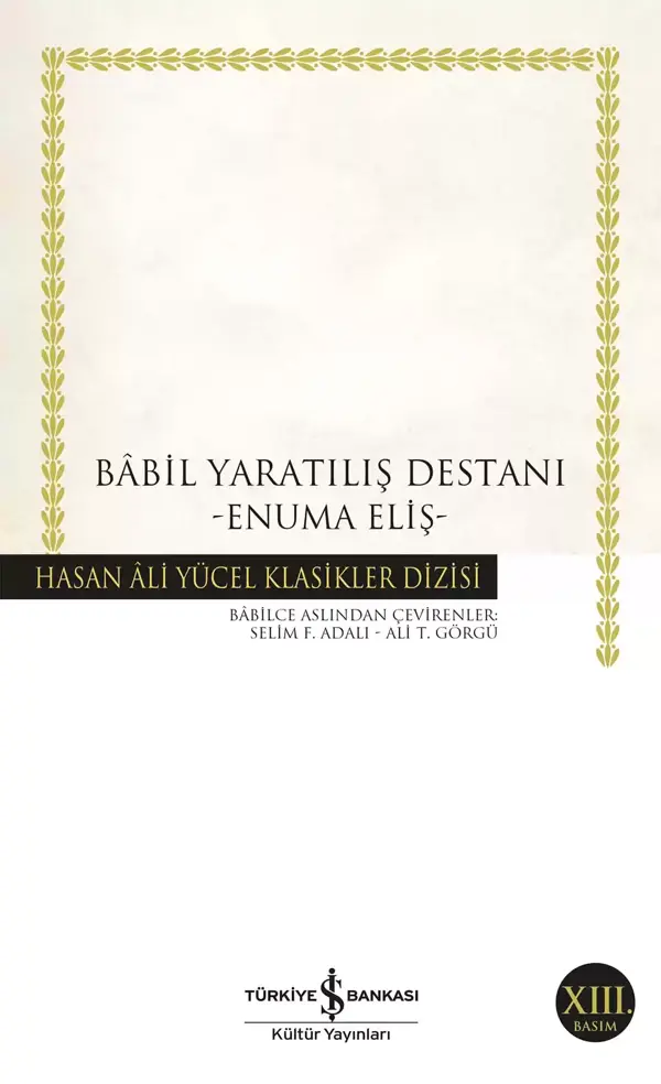 Babil Yaratılış Destanı - İş Bankası Kültür Yayınları - Image 1