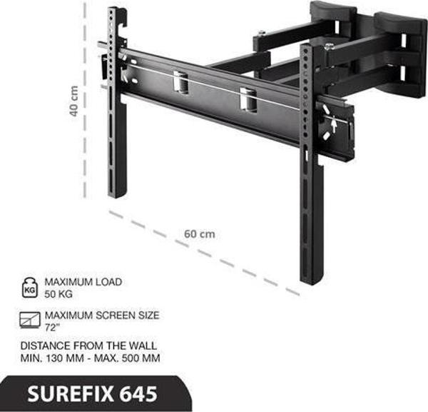 SONOROUS SUREFIX 645 72 İNÇ HAREKETLİ TV ASKISI APARATI - Image 1