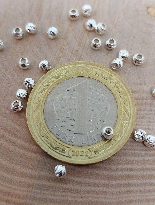 925 Ayar Gümüş Boncuk Ara Malzeme 2.5mm/10 adet (45638) - Image 1